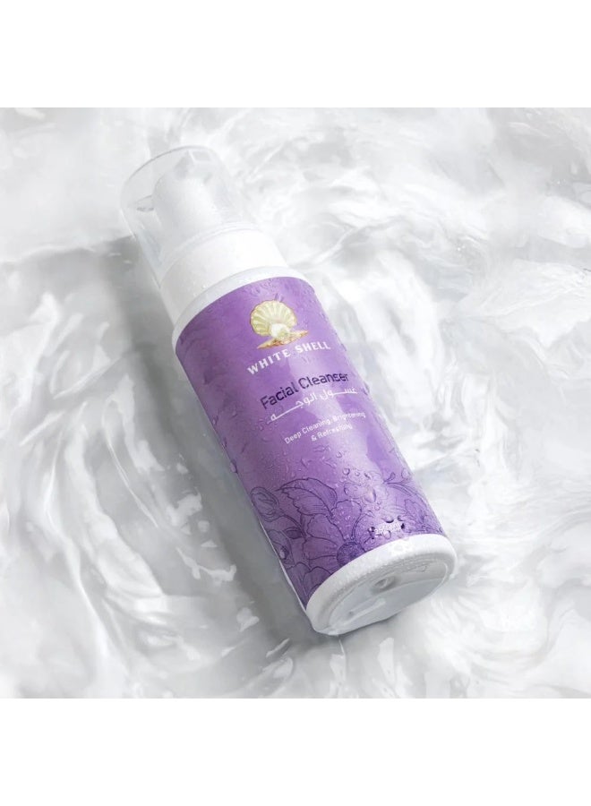 White Shell Deep Cleansing & Moisturizing Face Wash – 250ml - Image 5